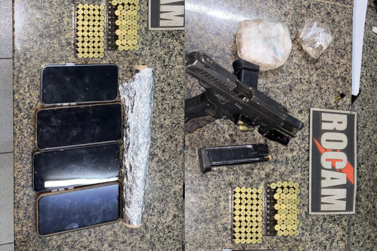 Jovem é preso com pistola da PM do maranhão em Luís Correia