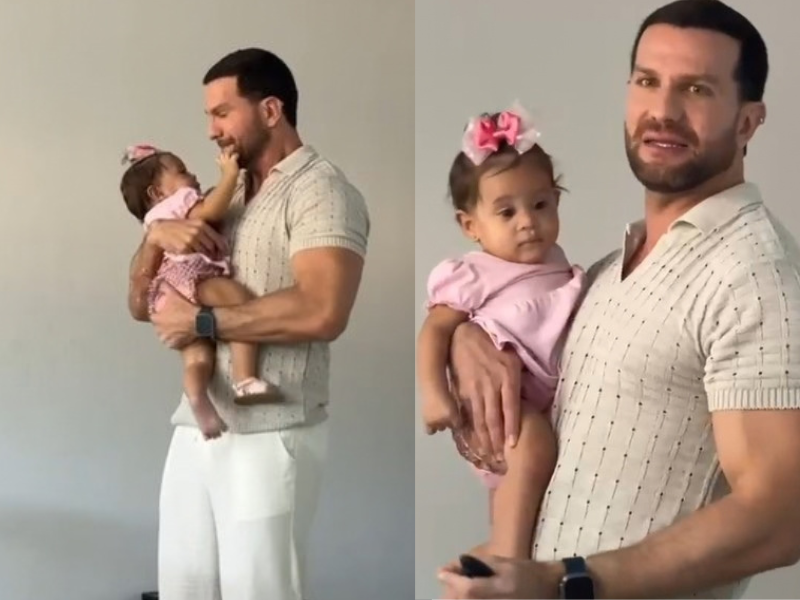 Professor da Uespi dá aula com bebê de aluna no colo