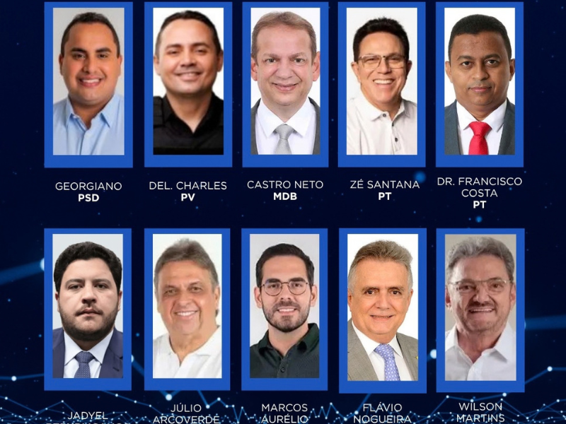 Veja quem são os 10 deputados federais eleitos pelo Piauí