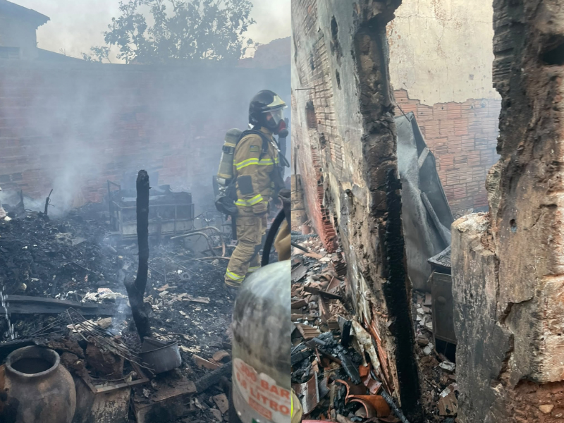 Incêndio destrói casa e assusta moradores no bairro Morada do Sol, em Picos