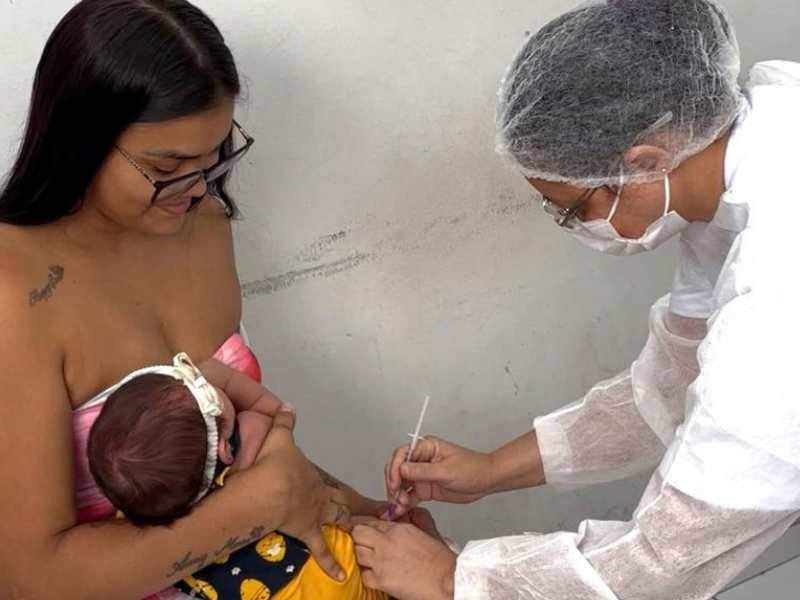 Teresina tem cobertura de 72,8% na segunda dose da vacina contra o sarampo