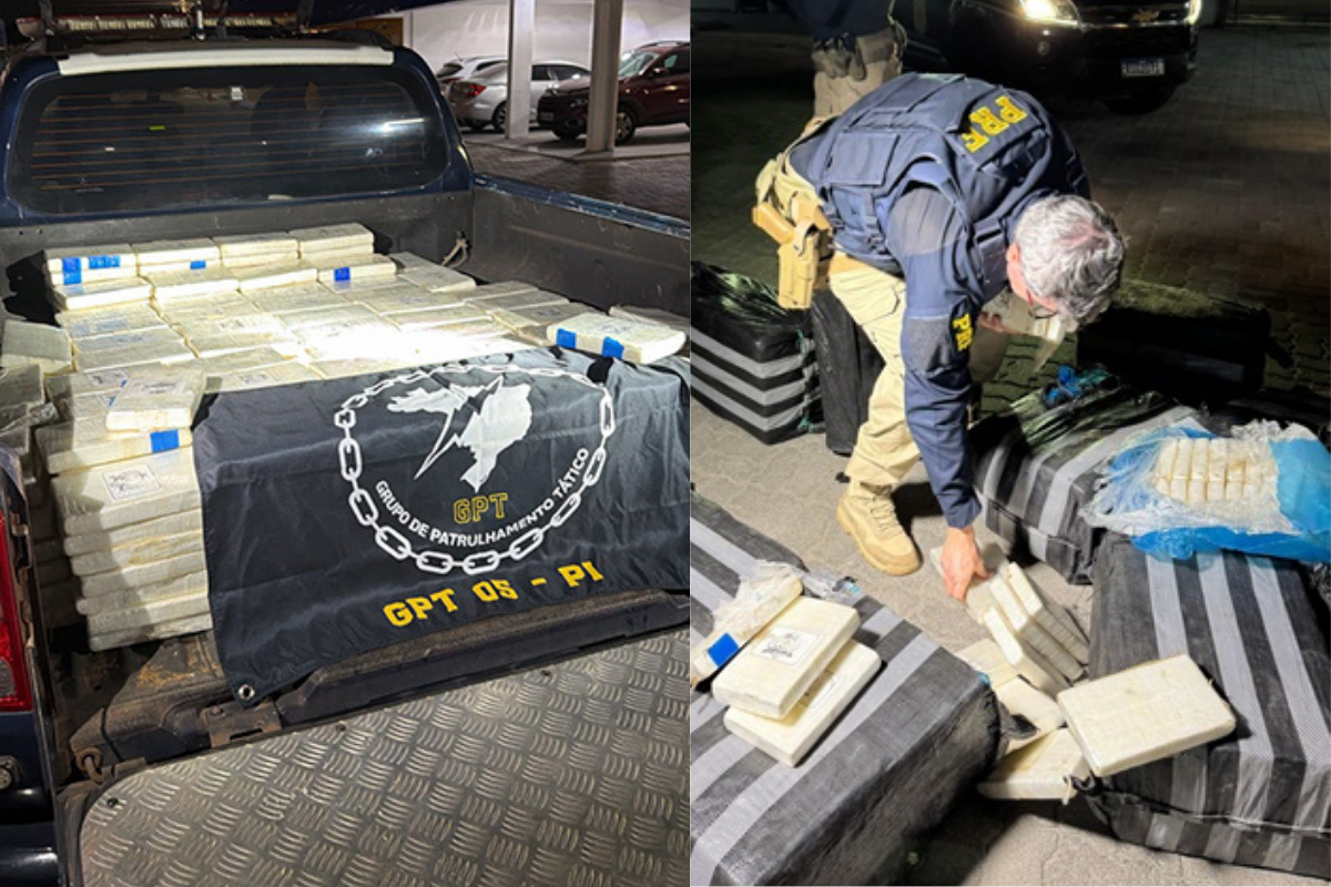 PRF encontra 475 kg de cocaína em carga de caminhão no Norte do Piauí