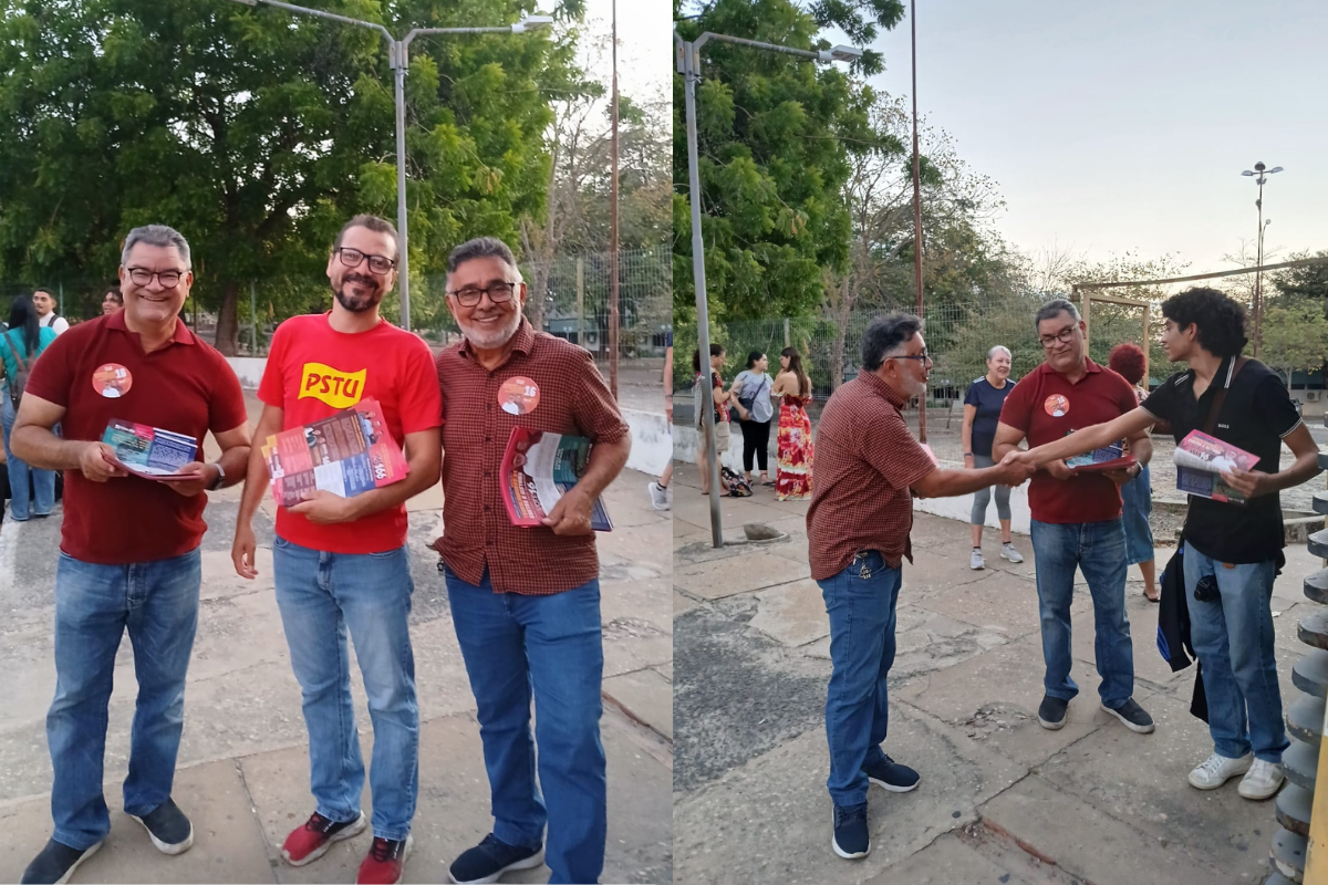 Geraldo Carvalho mostra situação de passageiros em parada da UFPI