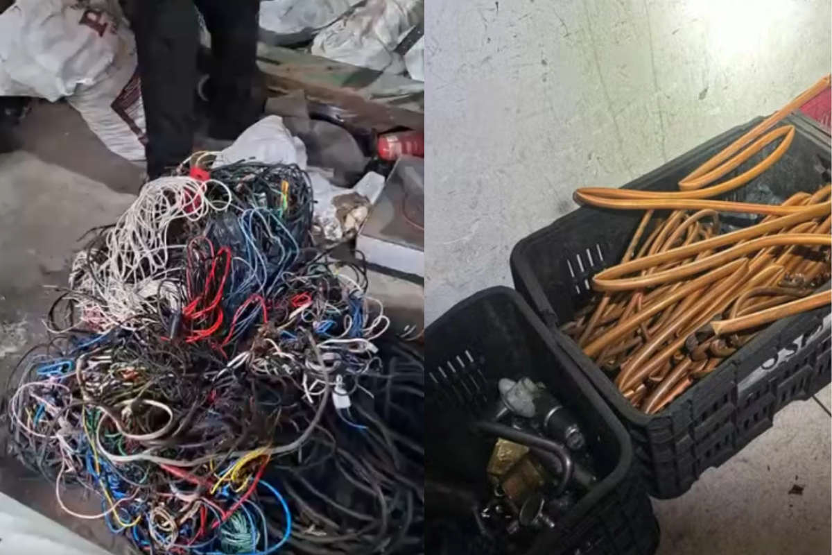 Sucatas são alvo de operação por suspeita de receptação de materiais furtados
