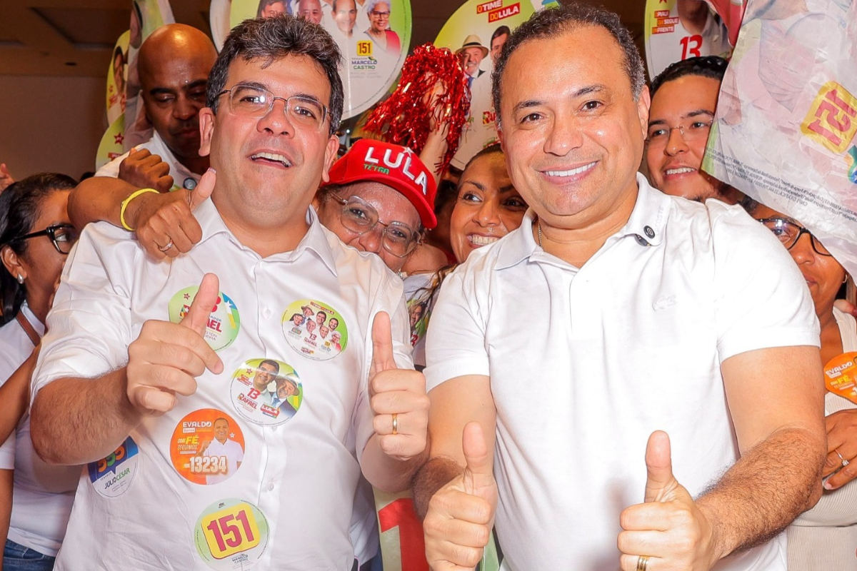 Rafael Fonteles destaca apoio de Evaldo Gomes ao governo durante ato de campanha