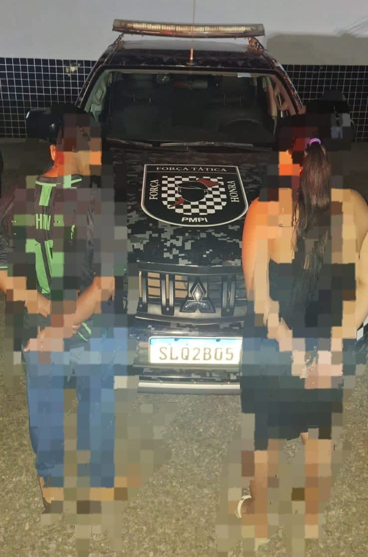 Polícia Militar prende casal suspeito de tráfico de drogas em Uruçuí
