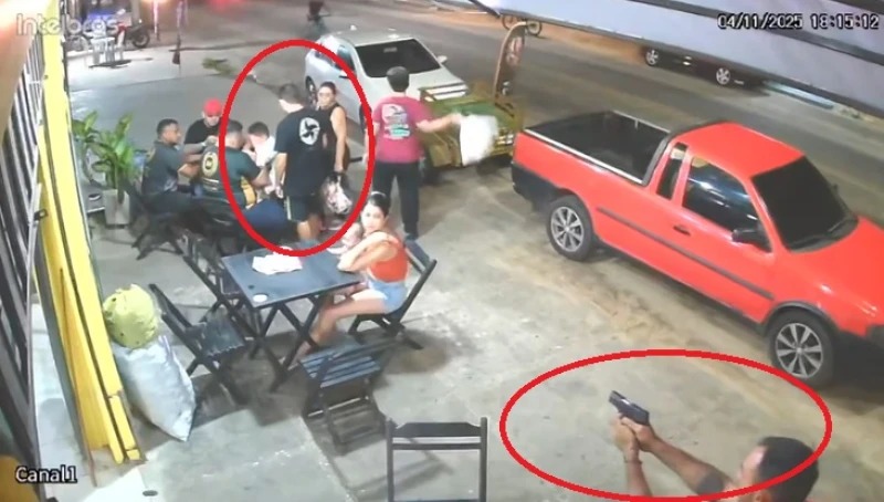 Criança de 6 anos é atingida na cabeça durante tiroteio em bar