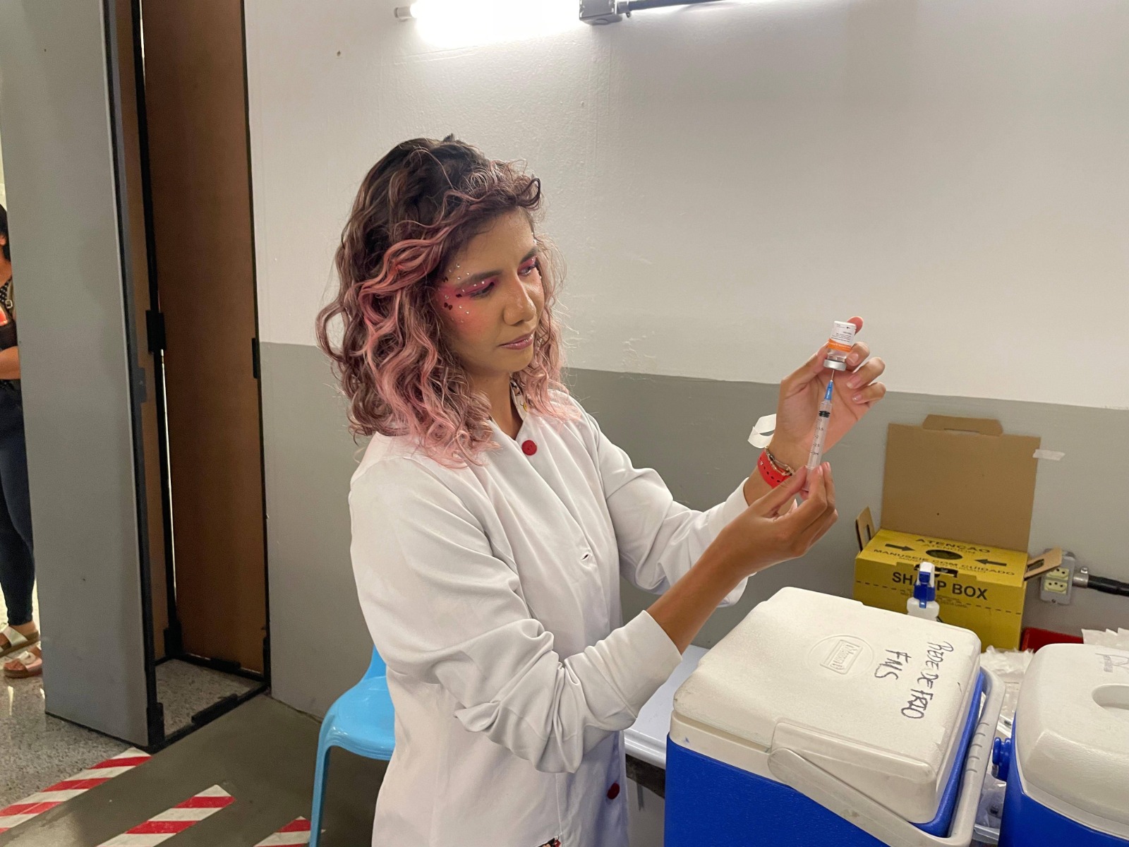 FMS inicia vacinação para indígenas venezuelanos em abrigos de Teresina