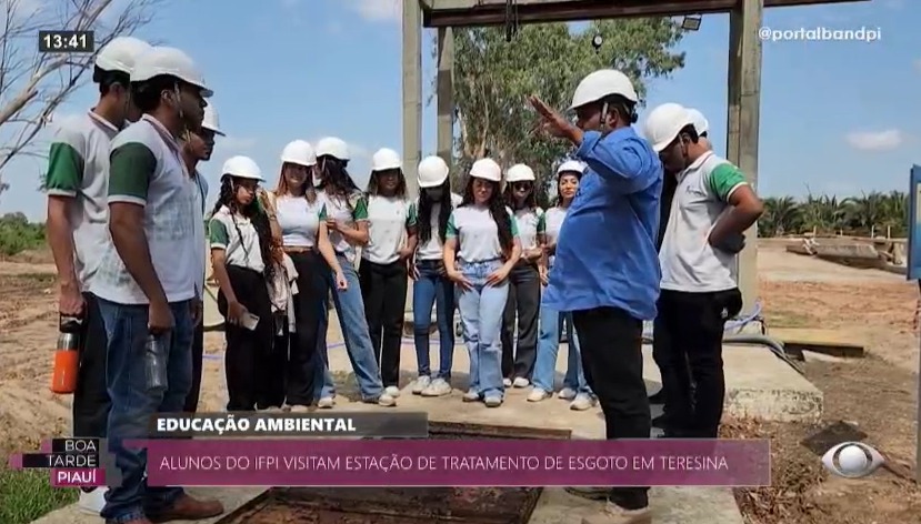 Alunos do IFPI vivenciam na prática o tratamento de esgoto em Teresina