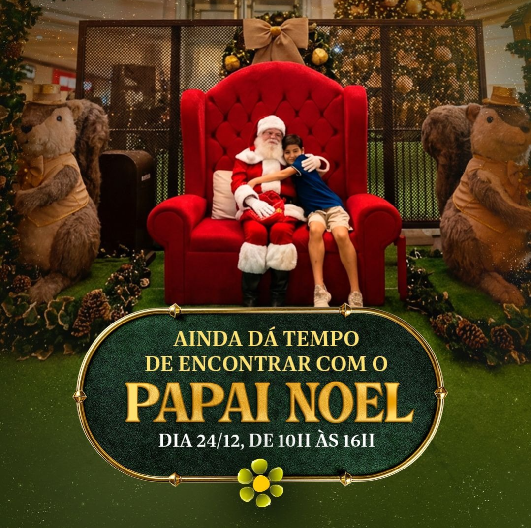 Papai Noel se despede do Teresina Shopping em horário especial