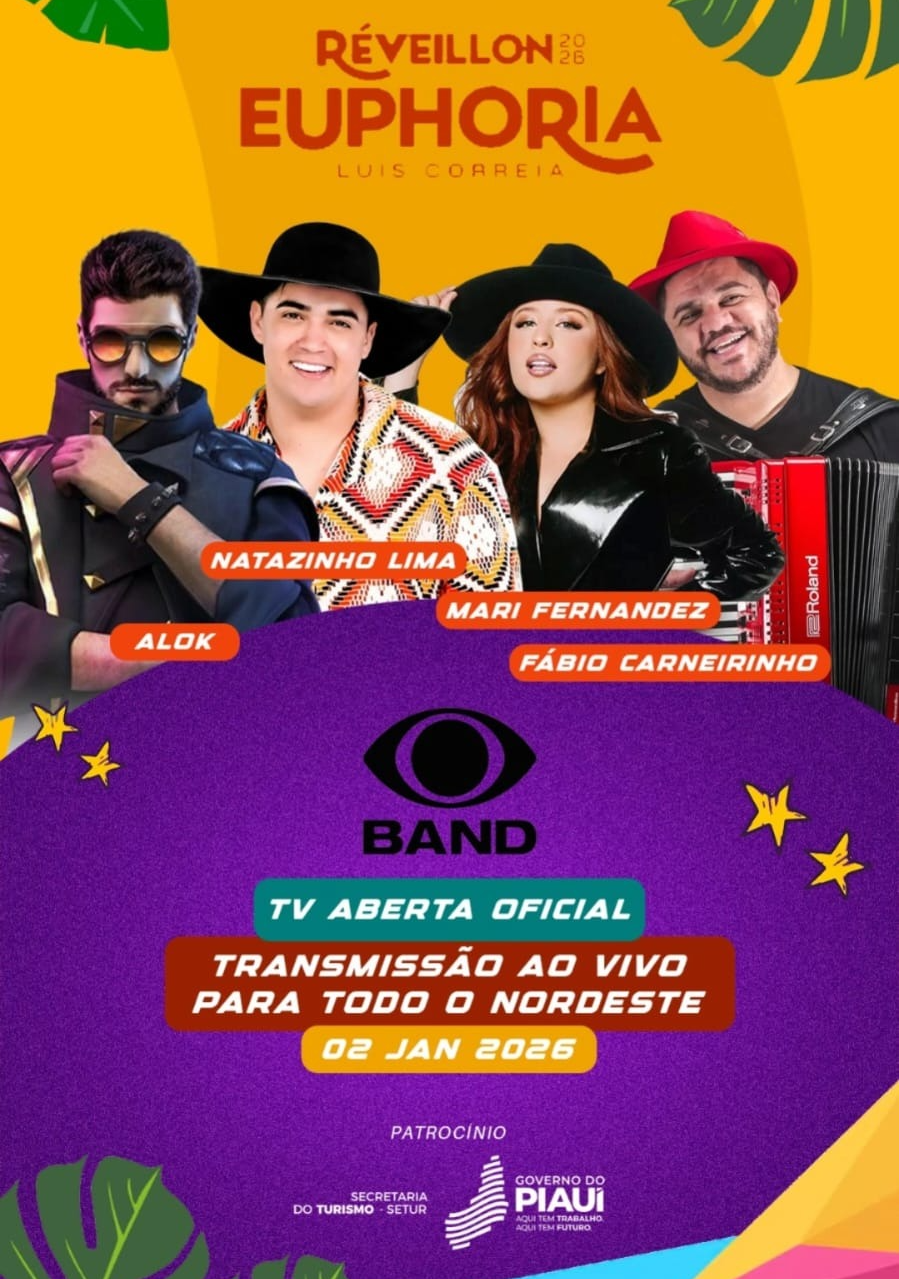 Réveillon Euphoria 2026 terá cobertura completa da Band para todo o Nordeste