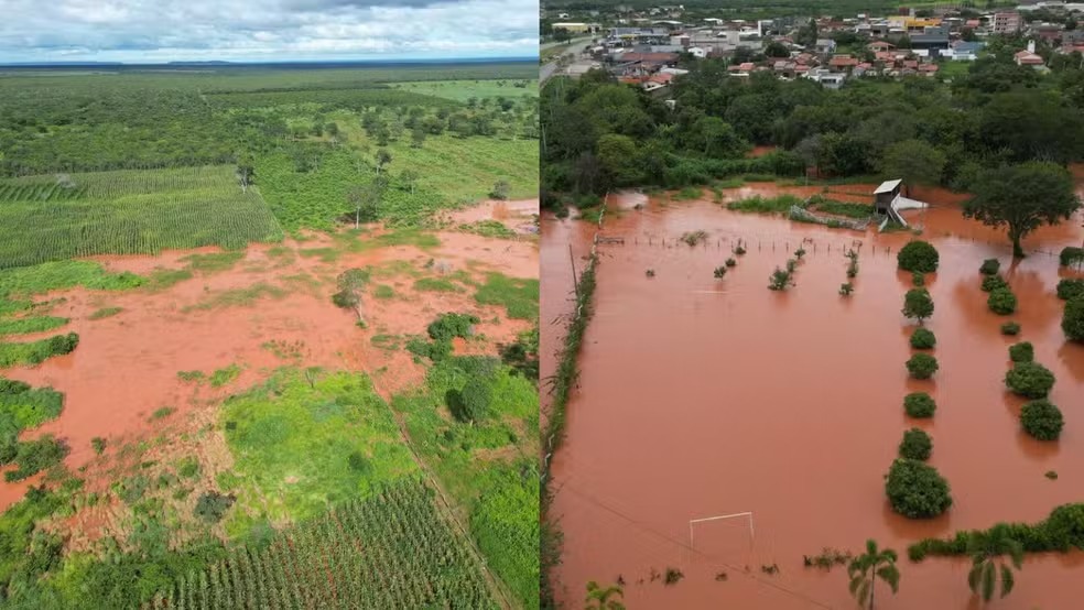 Chuvas no Sul do Piauí isolam cidades e destroem plantações