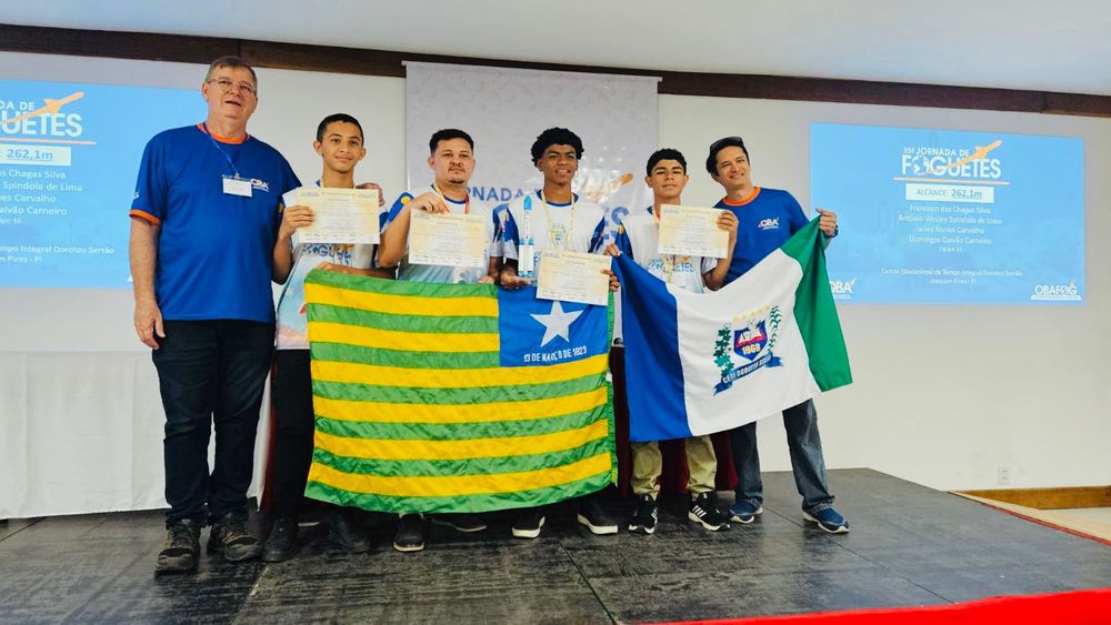 Estudantes do Piauí conquistam ouro e prata na 54ª Jornada de Foguetes