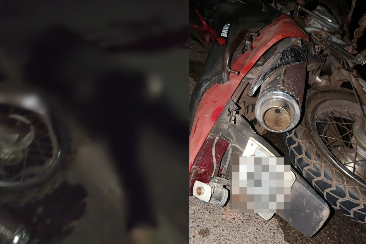 Homem e enteada morrem após motocicleta ser atingida por carro na BR-343