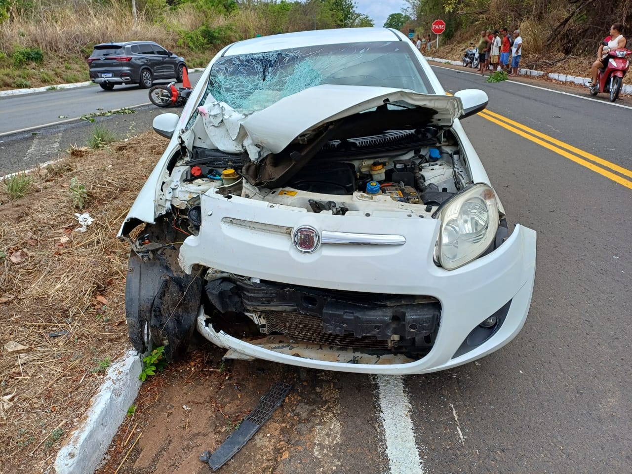 Jovem morre em acidente após colidir frontalmente na BR-343, em Lagoinha do Piauí