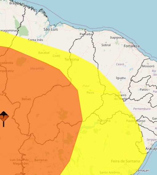 Inmet emite alerta de chuvas intensas em 180 cidades do Piauí