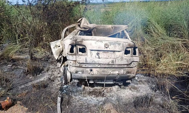 Quatro piauienses morrem carbonizados em grave acidente na BR-135