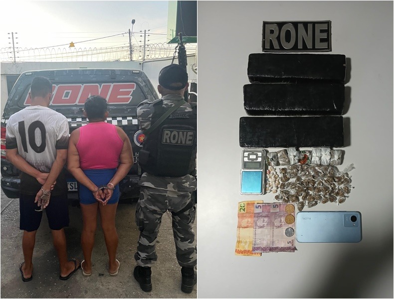 Casal é preso com grande quantidade de drogas na zona Leste de Teresina