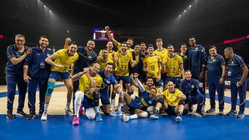 Seleção brasileira assume liderança da Liga das Nações de Vôlei