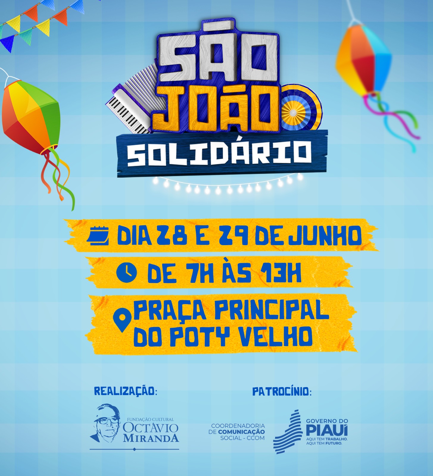 São João Solidário leva cultura e serviços sociais à população