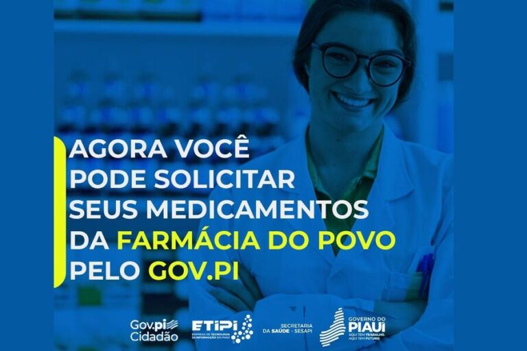 Gov.pi oferece consulta e solicitação online de 270 medicamentos