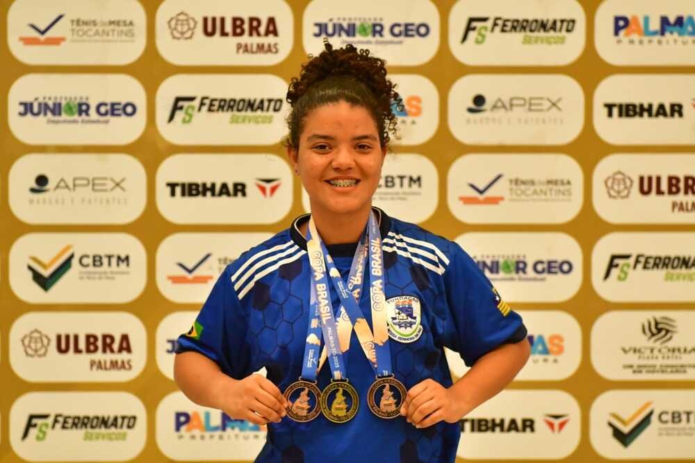 Piauiense conquista três medalhas em etapa da Taça Brasil de Tênis de Mesa