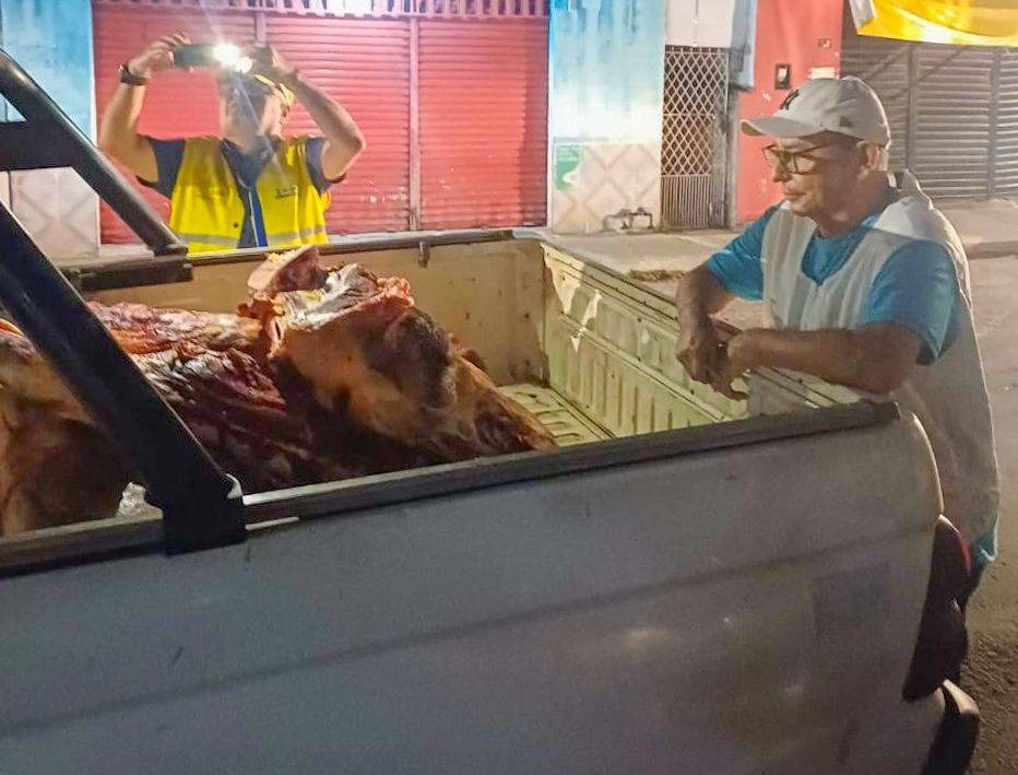 Vigilância Sanitária realiza apreensão de carne bovina clandestina em Teresina
