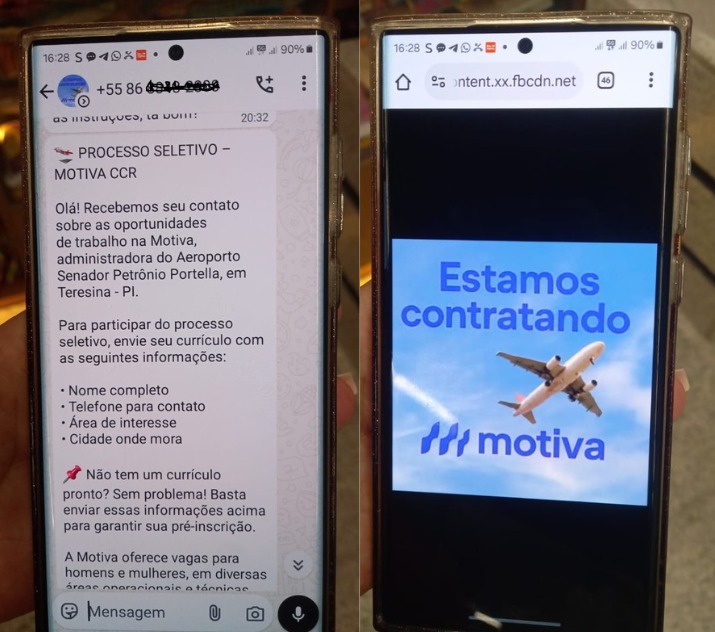 Aeroporto de Teresina alerta sobre golpes para falsas ofertas de emprego