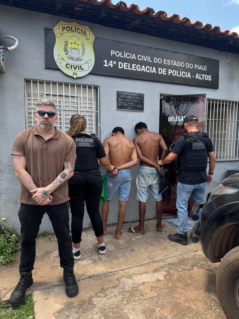 Polícia Civil prende dois suspeitos de furtos na cidade de Altos