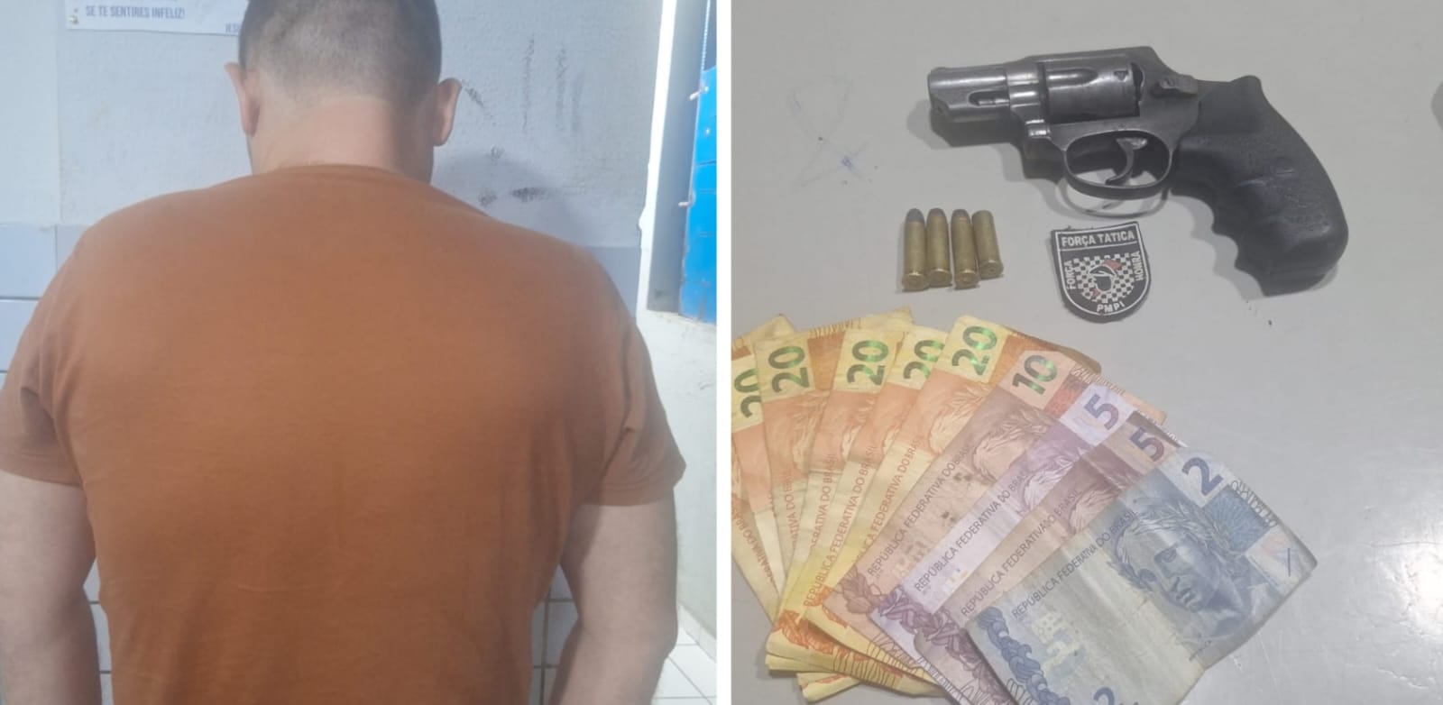 Polícia Militar apreende revólver durante abordagem em Teresina