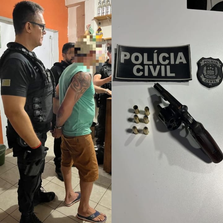 Polícia Civil prende homem em flagrante com arma de fogo