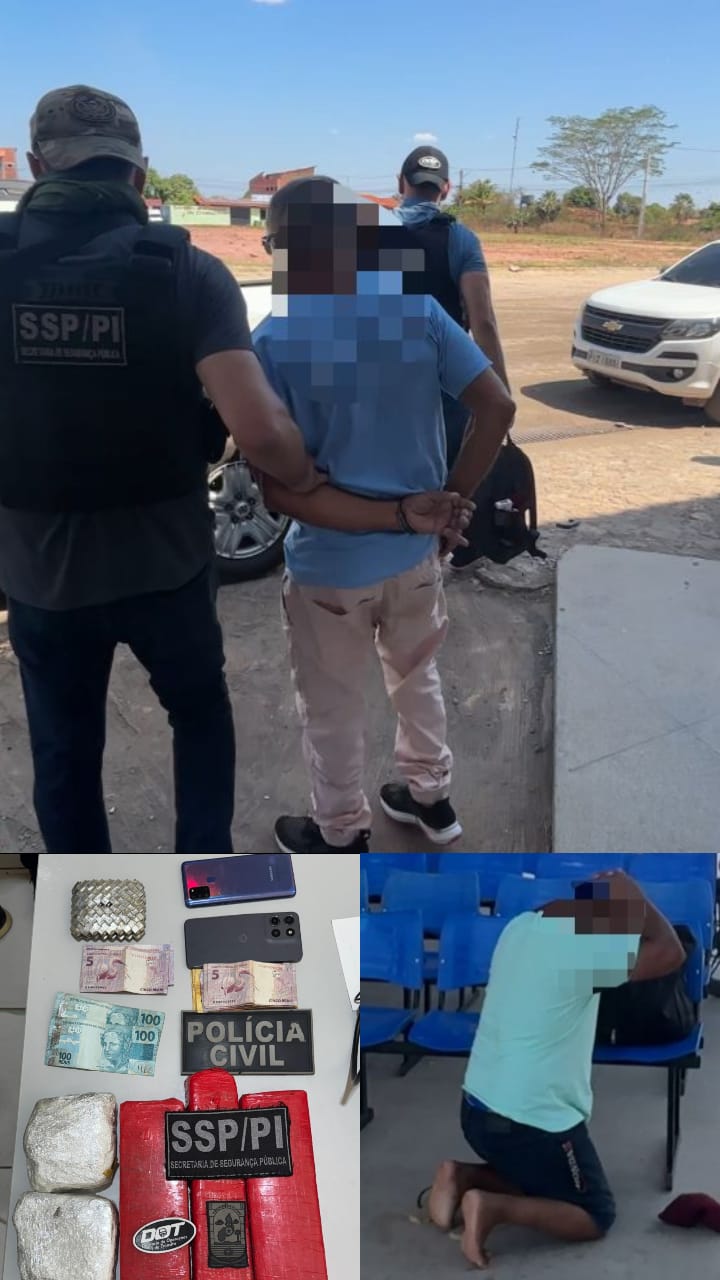 Pai e filho são presos com drogas em terminal rodoviário de Altos
