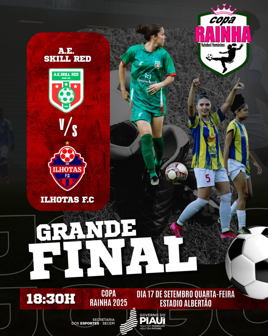 Final da Copa Rainha Feminina ocorre no Albertão no dia 17 de setembro