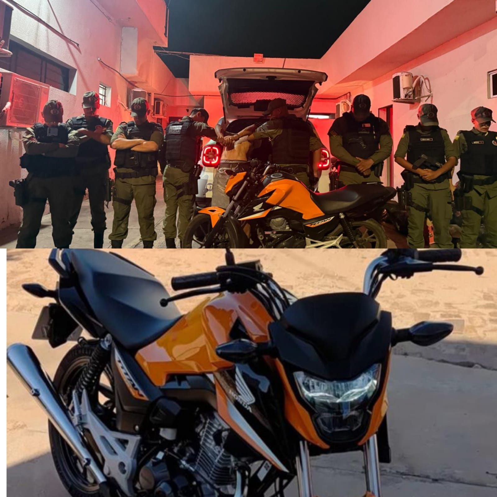 PM recupera duas motos roubadas e prende suspeitos durante blitz
