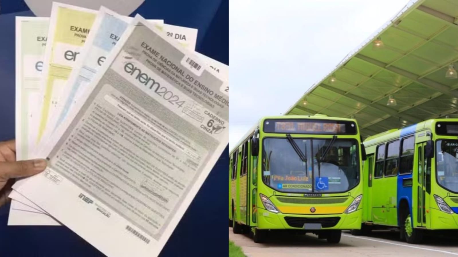 Frota de ônibus será ampliada para 80% durante os domingos do Enem
