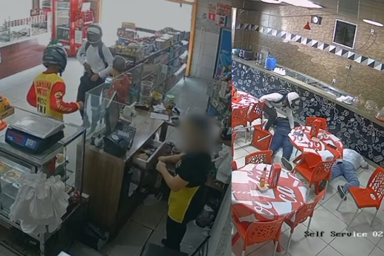 Dupla invade padaria e rende clientes no bairro Lourival Parente