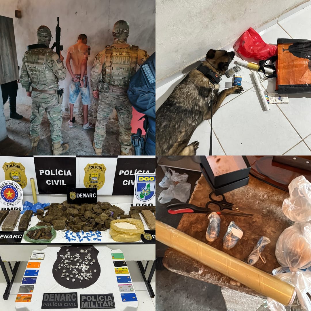 Operação prende suspeitos de tráfico e ligação com facção em Teresina