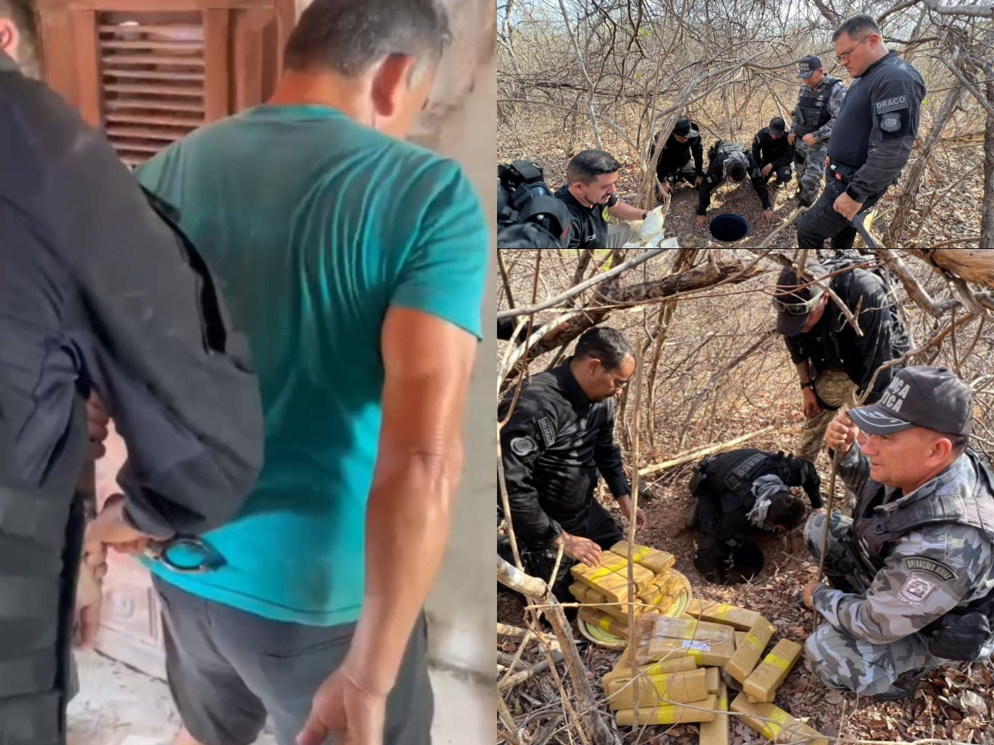 Ação integrada apreende 300 kg de cocaína em área rural no litoral do Piauí
