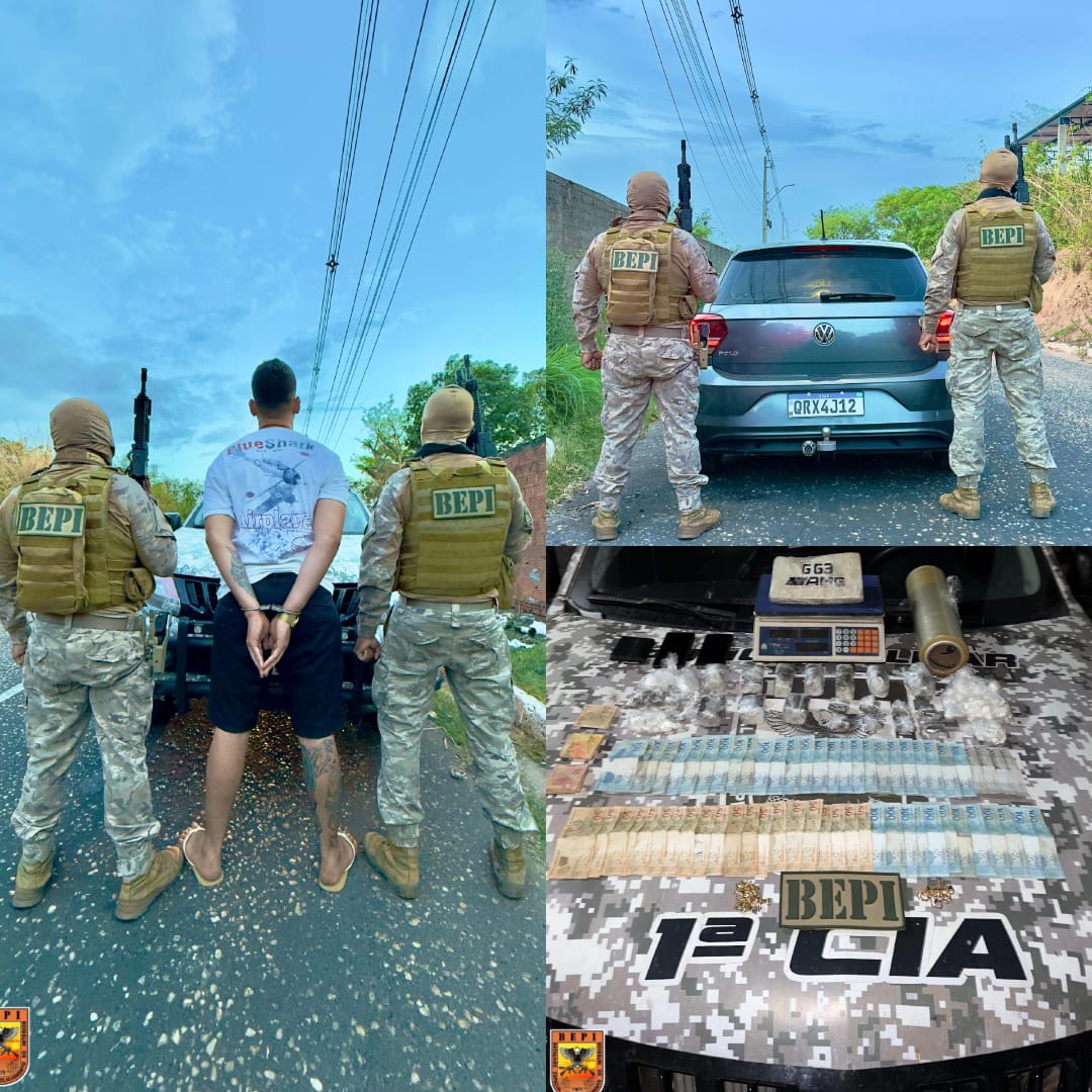 Homem é preso por tráfico de drogas em operação policial em Teresina