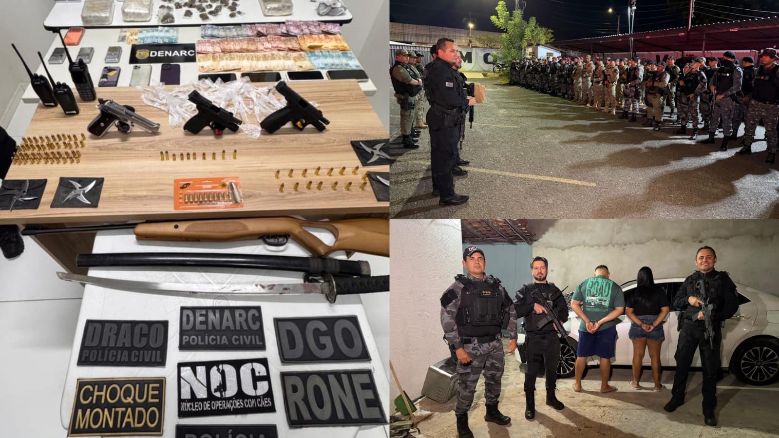 Operação integrada prende 10 suspeitos e apreende drogas e armas