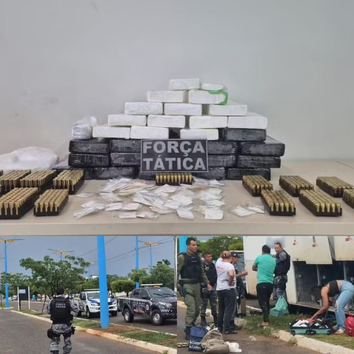 Adolescente é apreendido com munições e drogas em ônibus no Sul do Piauí