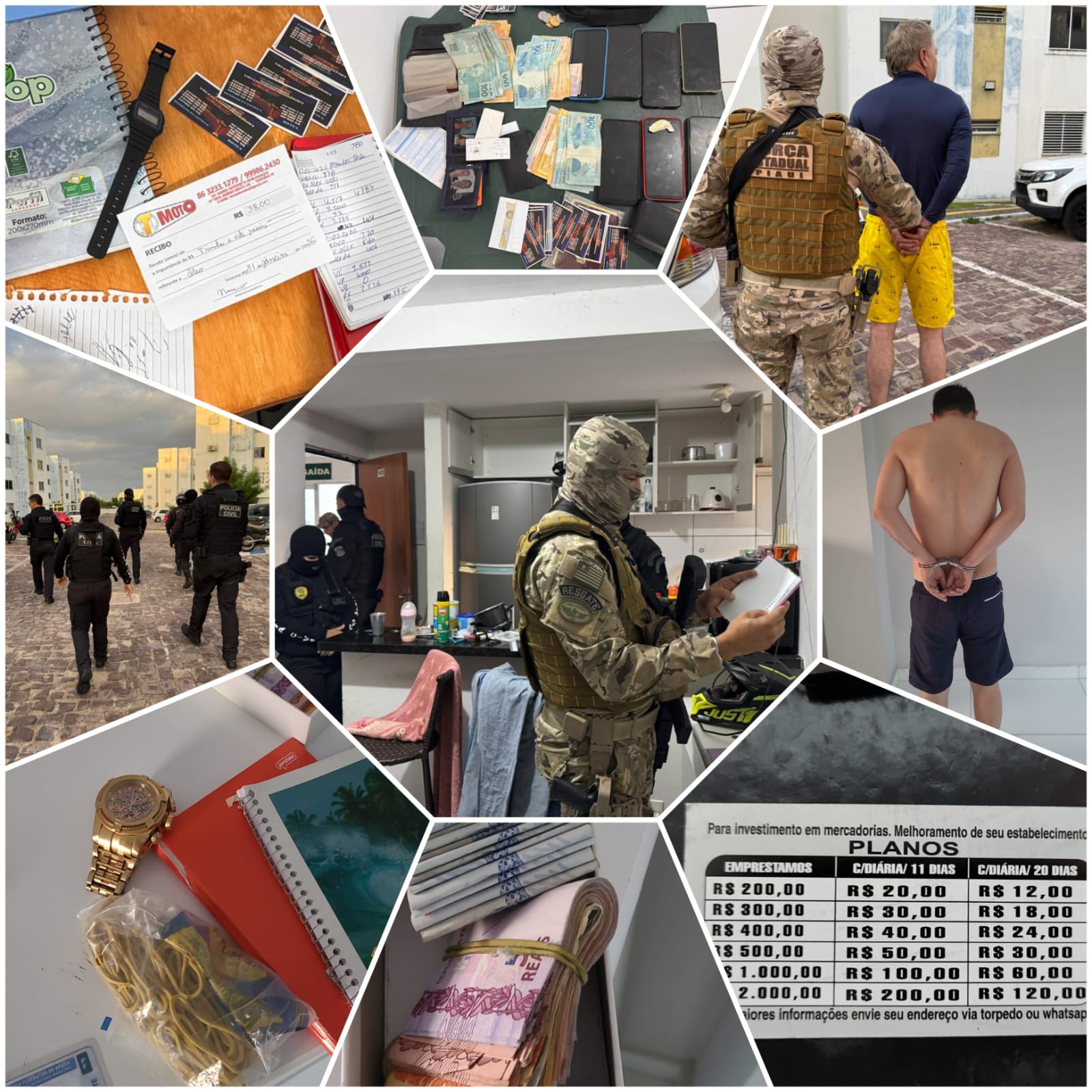 SSP prende 24 na 2ª fase da Operação Macondo contra agiotagem no PI