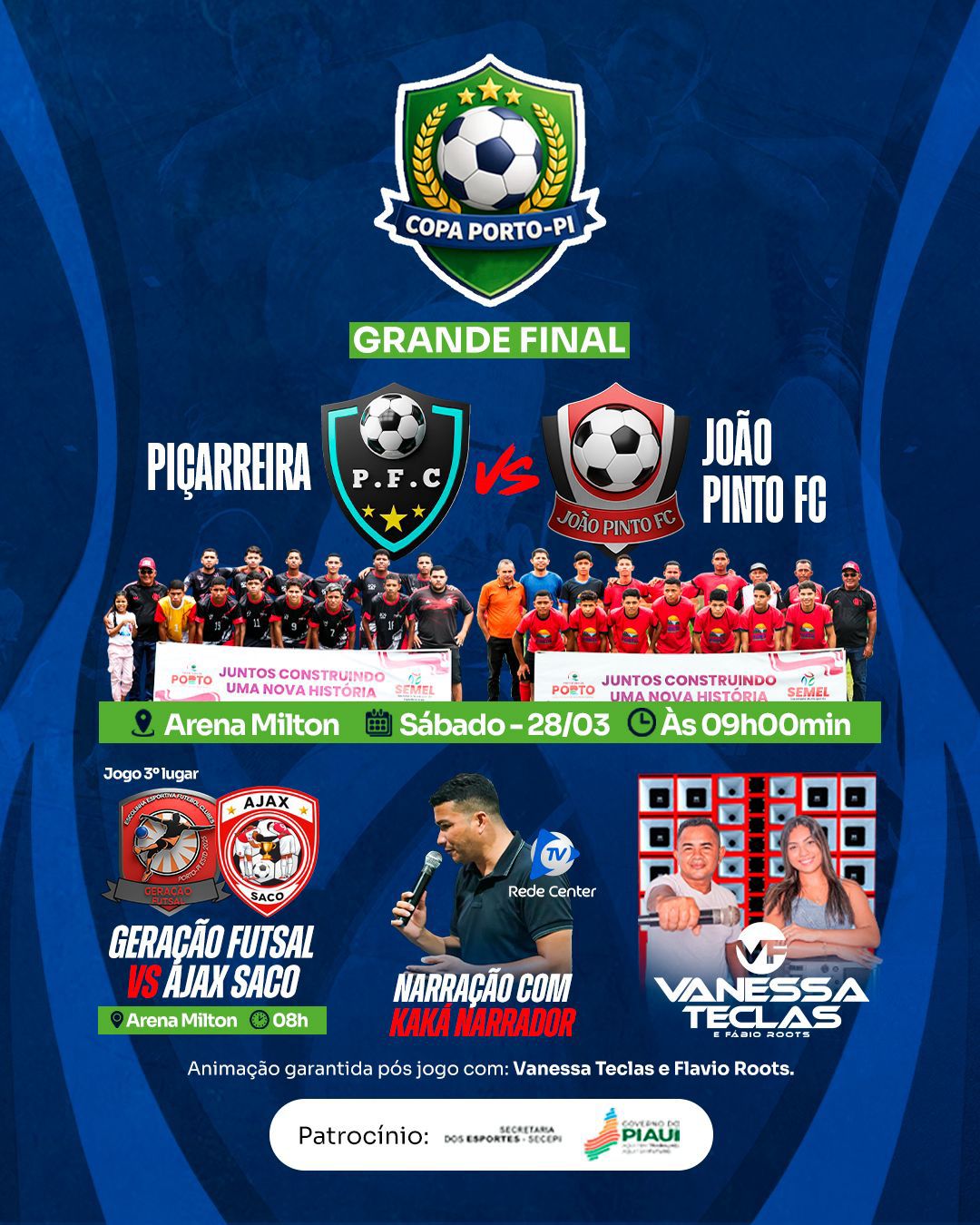 Copa Porto de Futebol define campeão neste sábado em Porto do Piauí