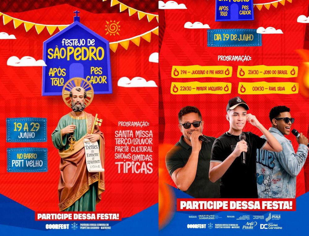 Festejo de São Pedro inicia hoje (19), no bairro Poti Velho