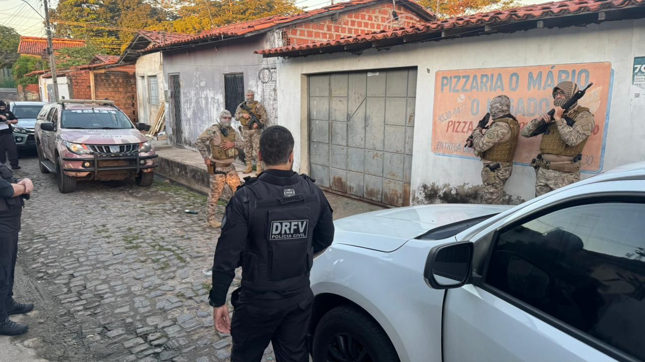 Dezenove presos em operação da SSP-PI nas cidades de Teresina, Monsenhor Gil, Timon e Caxias