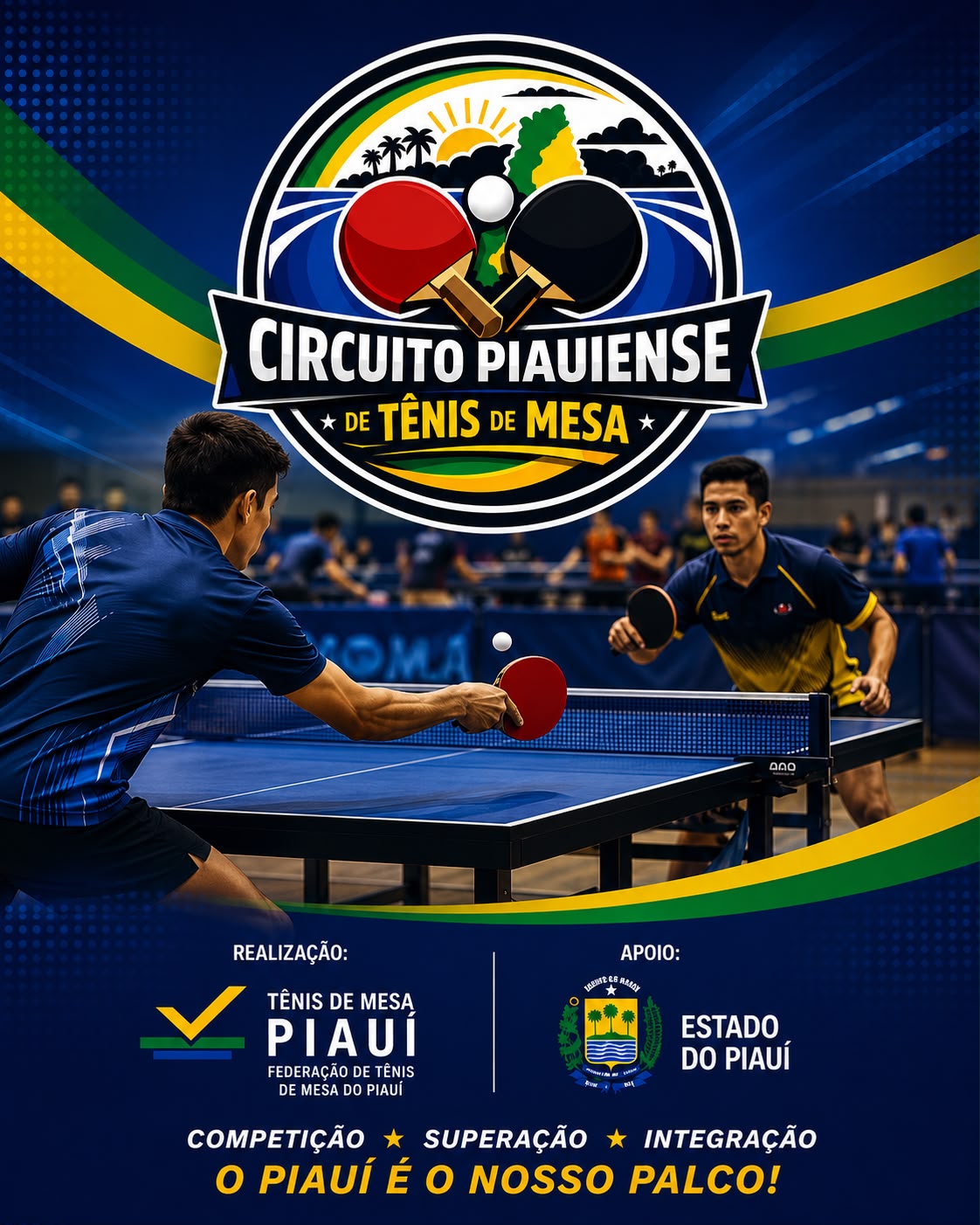Parnaíba recebe neste sábado a segunda edição do Circuito Piauiense de Tênis de Mesa