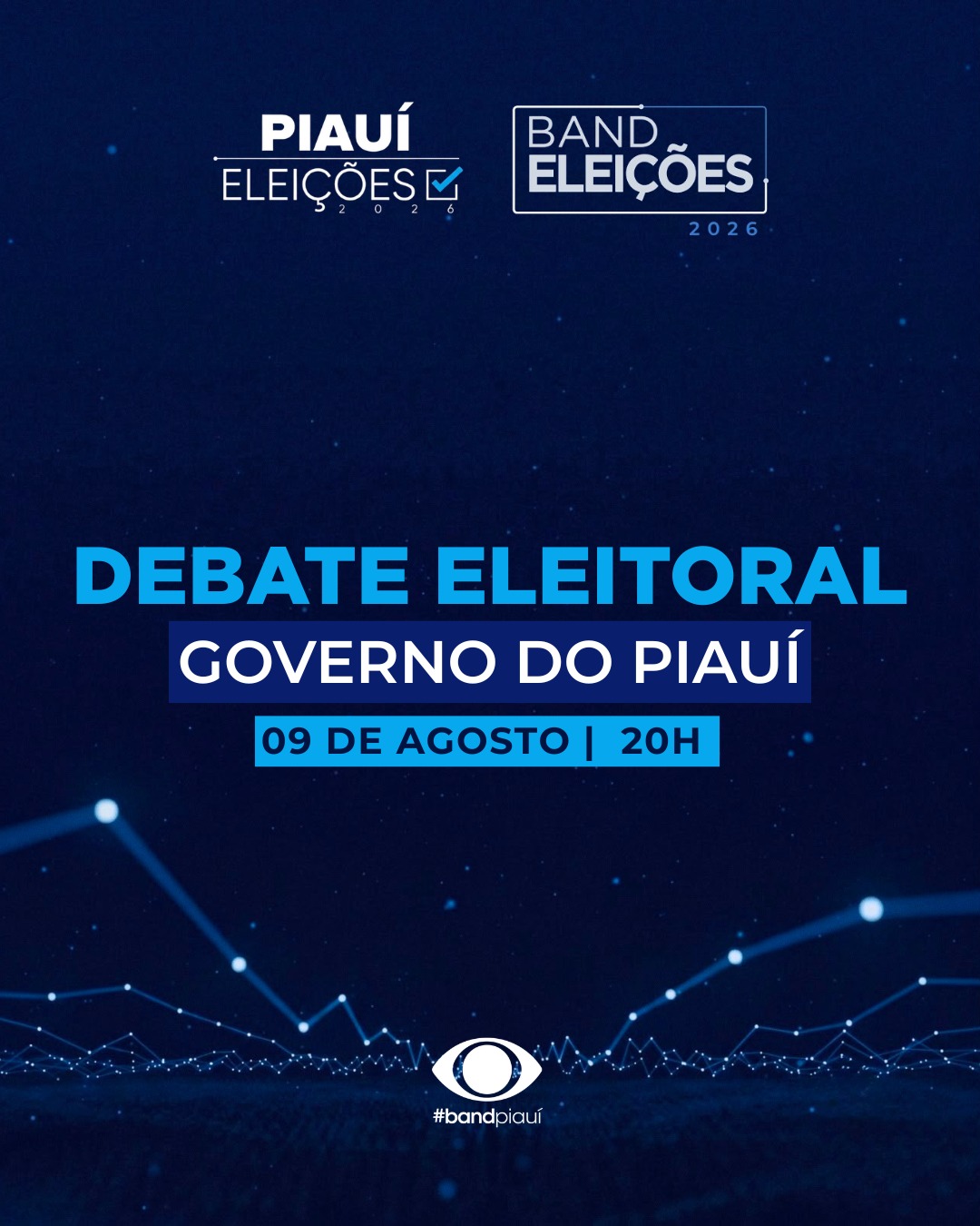 Band Piauí define data para o primeiro debate entre os candidatos ao Governo do Estado