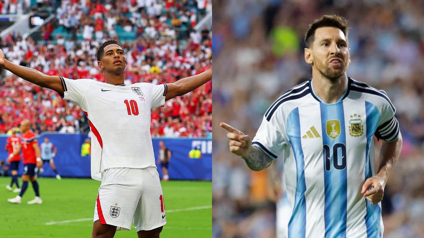 Com Espanha já na final, Messi e Bellingham se enfrentam por Argentina x Inglaterra hoje (15)